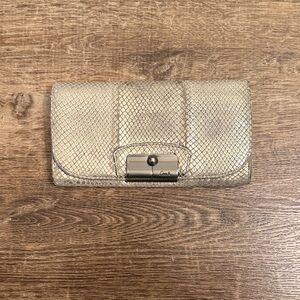 Coach Metallic Gold Women's Wallet